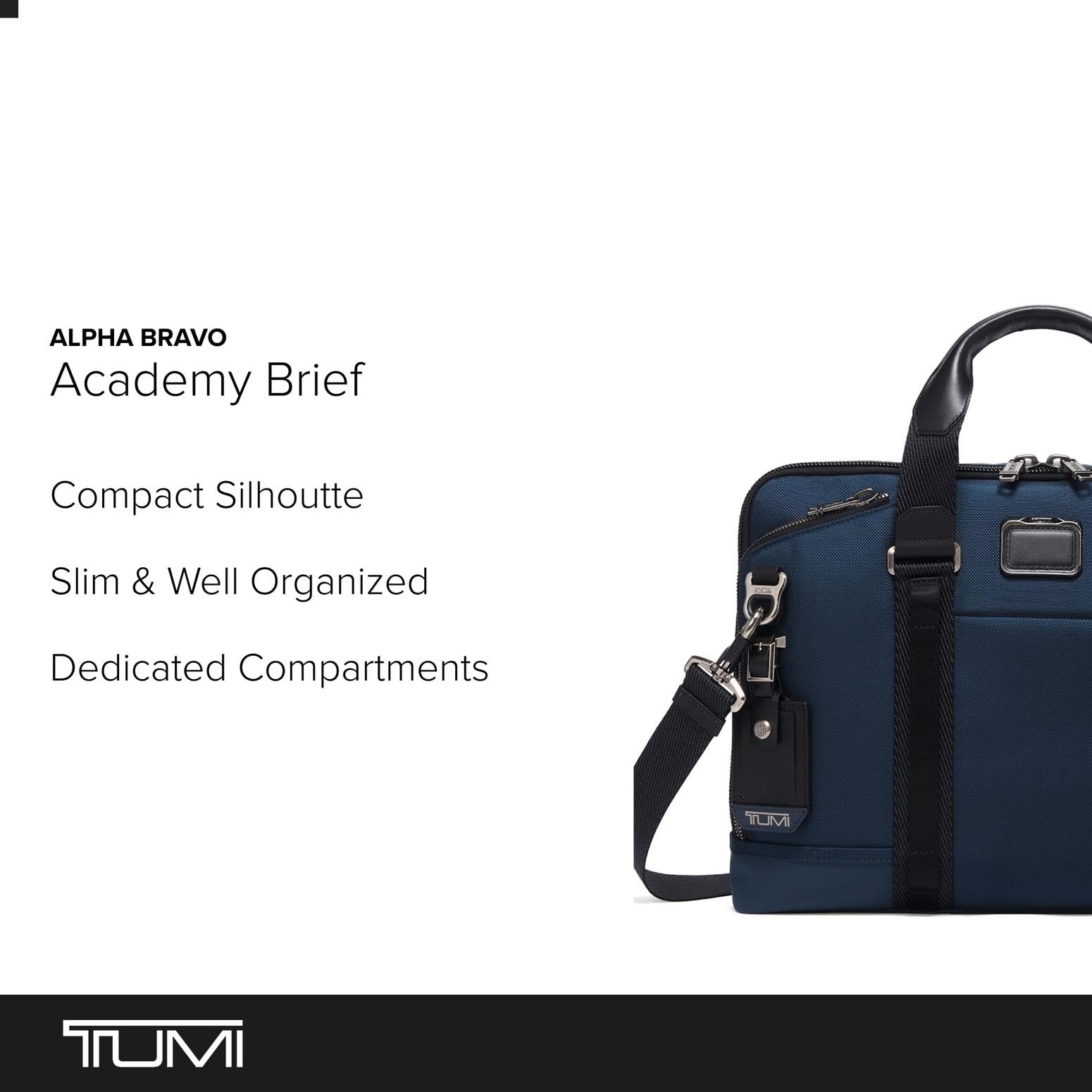 TUMI Alpha Bravo Academy Brief - Compact Laptop Travel Bag - Dettaglio