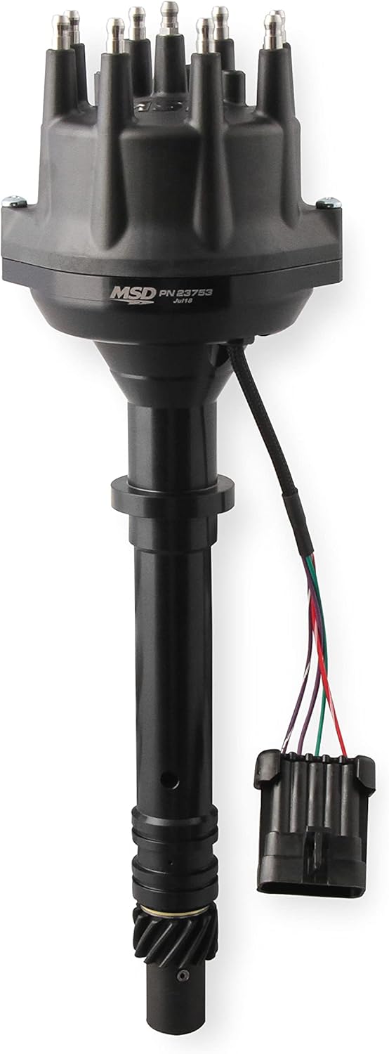 Msd Dist., Black, Dual Sync, Chevy Sb/Bb