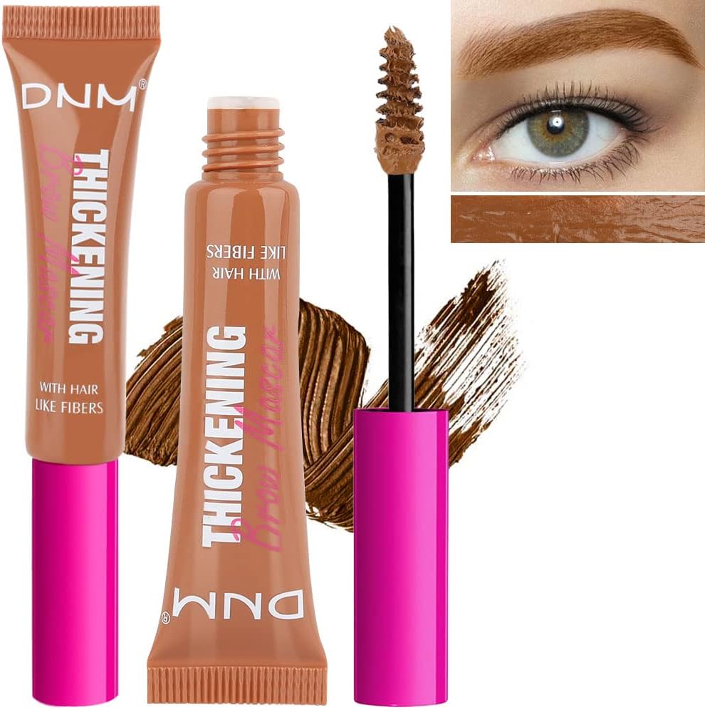 Eyebrow Gel, Eyebrow Color Mascara, Brow Gel, Brow Kit Eyebrow Tinted Gel Set, Eyebrow Repair Liquid Brows Styling Beauty Salon Home Use Makeup, Waterproof Transfer-Proof Cruelty Free - 2 Pack Auburn