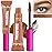 Tinted Thickening Brow Mascara,Brow Fast Sculpt,Waterproof, Transfer-proof, Brush to Fill in Eyebrows and Cover Gray Hairs - Cruelty Free - Light Medium Brown (2pcs 03 Auburn)