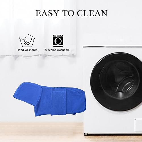 Miniatura 48 de Geyecete Abrigo de secado para perros – Bolsa de secado rápido para perros – Toalla de baño para perros – Toalla de baño de microfibra de secado Azul