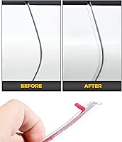 Vista 4 de Protectores de puerta de automóvil de 16 pies, ajuste universal de goma en forma de U, moldura transparente de borde de puerta automotriz