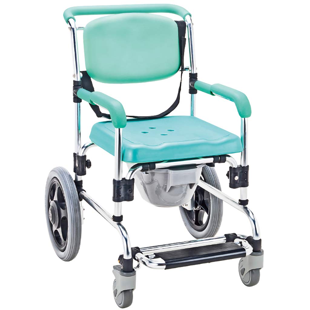 Gthtuhfd Women's 1 4 In Commode Chair With Toilet Chair, Shower Bath Wheelchair With Pedal For Elderly Disabled People, Pregnant