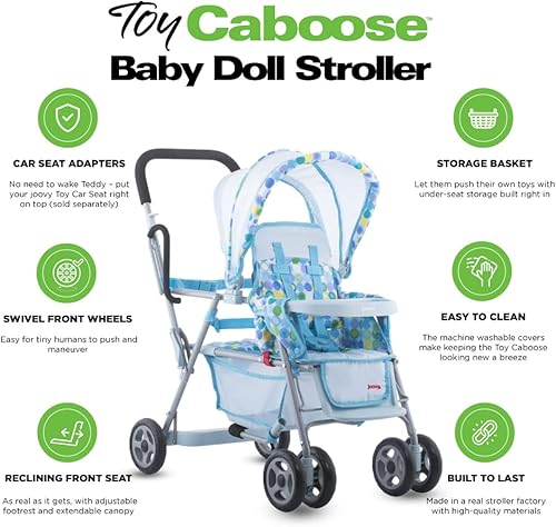 Miniatura 6 de Carriola para muñecas de juguete cabús de Joovy  Azul