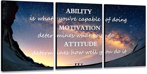 Miniatura 24 de Arte de pared motivacional para oficina, lienzo inspirador, arte de pared, póster de ajetreo, impresión de cita de empresario, pintura de pared, 3