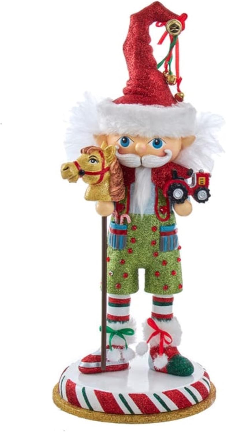 15-Inch Hollywood Elf with Hobby Horse Nutcracker