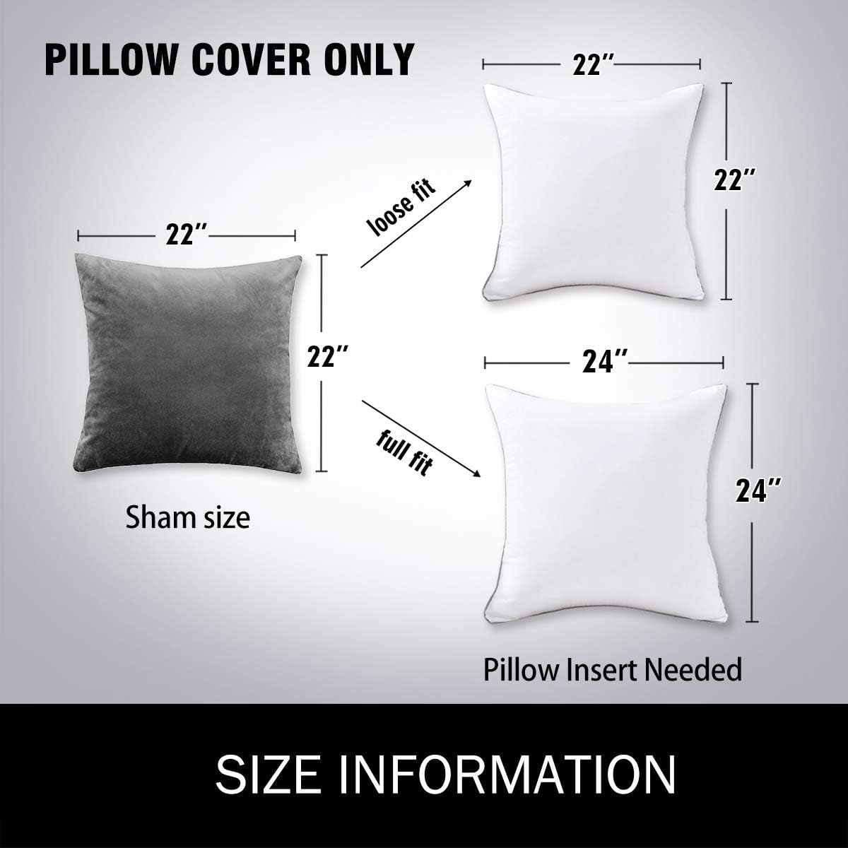 MUDILY One Piece Velvet Supersoft Decorative Square Throw Pillow Covers Cushion Case Decor Pillowcases for Sofa Chair Bed Bench and Outdoor, Grey Green 22 x 22 Inch