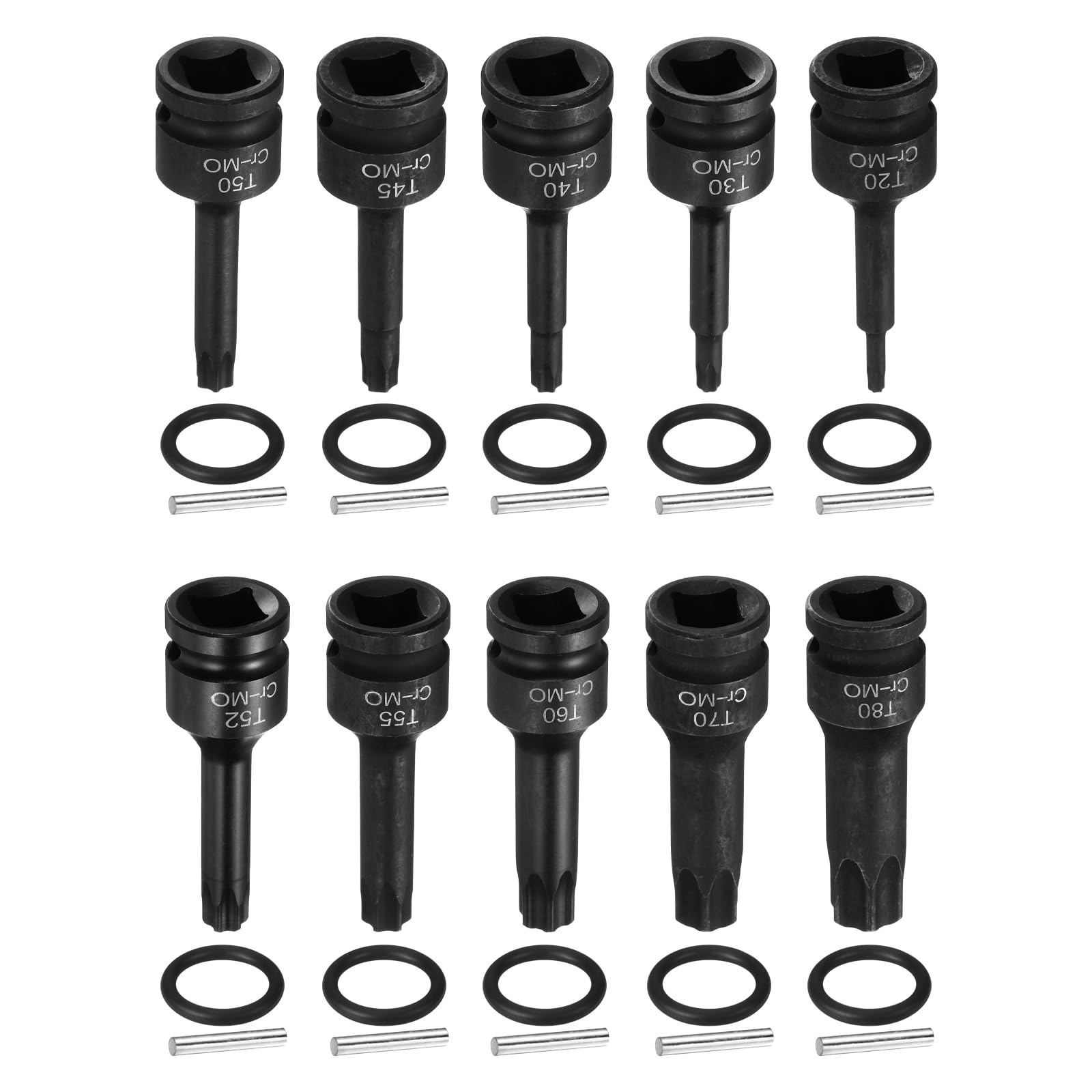 Douilles Torx 1/2 acier CR-MO haute résistance à impact 6 points