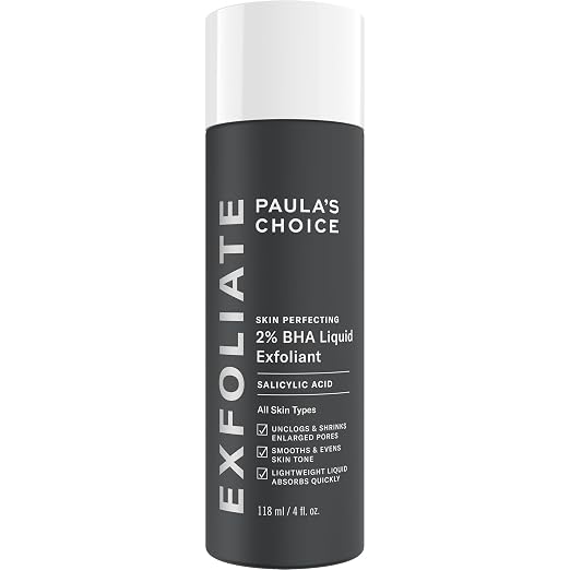 Paula's Choice SKIN PERFECTING 2% BHA Liquid Salicylic Acid Exfoliant-Facial Exfoliant for Blackheads, Enlarged Pores, Wrinkles & Fine Lines