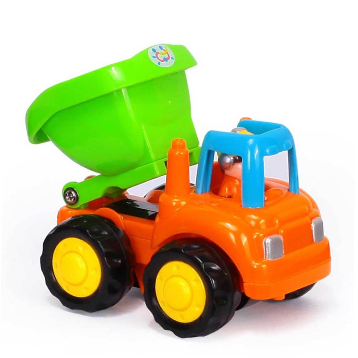 BESPORTBLE Autocarro Cassone Ribaltabile Giocattolo per Ragazzo Ragazza Veicolo da Ingegneria Giocattolo Traino Verde Precoce Educativo