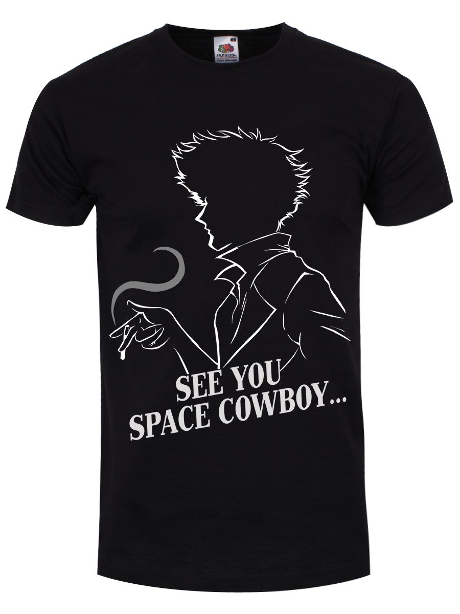 Grindstore Men's Black See You Space Cowboy T-Shirt