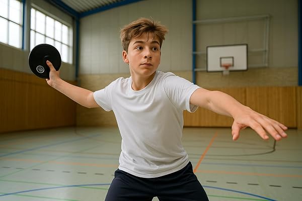 HAEST VINEX Disque à Lancer d’entraînement – en Caoutchouc – 0,35 kg - 0,50 kg - 0,60 kg - 0,75 kg - 0,80 kg - 1,00 kg - 1,25 kg - 1,50 kg - 1,75 kg - 2,00 kg - 3