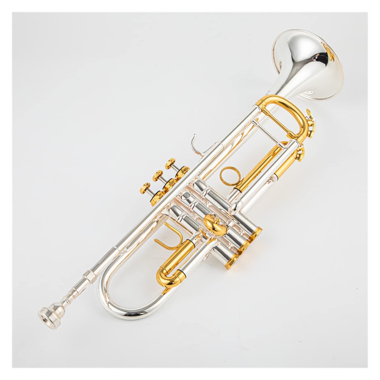początkujących trąbka Profesjonalne Standardy Bb Mała Trąbka Profesjonalne Instrumenty Muzyczne Z Futerałem Silver Golden Key Do Użytku Studenckiego Trąbka