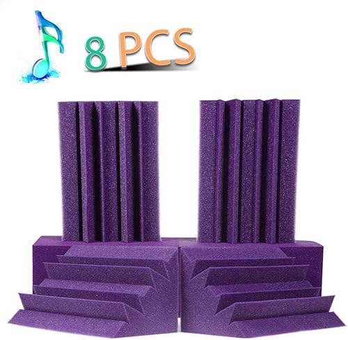 Paneles acústicos para bajos, trampa de estudio de esquina de pared, paneles de espuma a prueba de sonido, espuma amortiguadora de ruido, paquete de