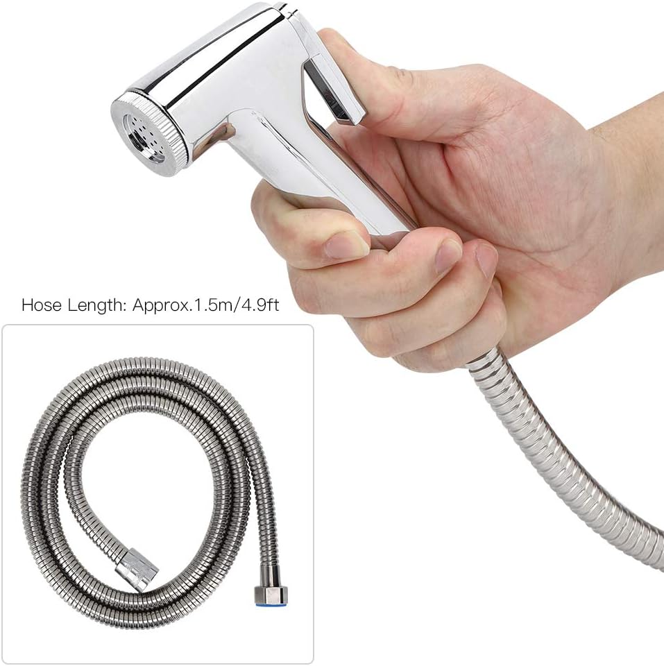 トイレスプレーヤー ハンドヘルドビデスプレーセット G1/2インチ ビデ ハンドヘルドビデ、ABS+ステンレススチール バスルーム