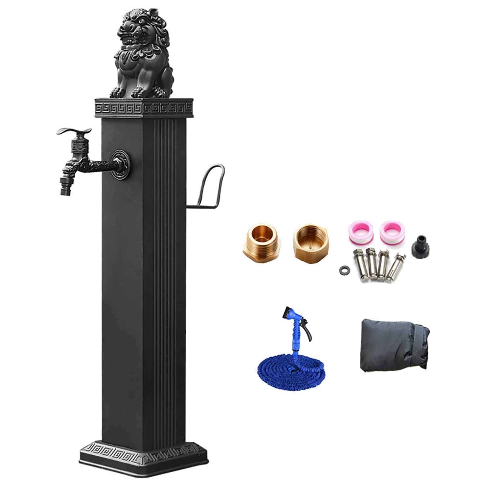 Pqxqz One Color Outdoor Water Column, Aluminum Alloy Yard Hydrant, Antifreeze Faucet Water For Irrigation Washing(76Cm/30In)