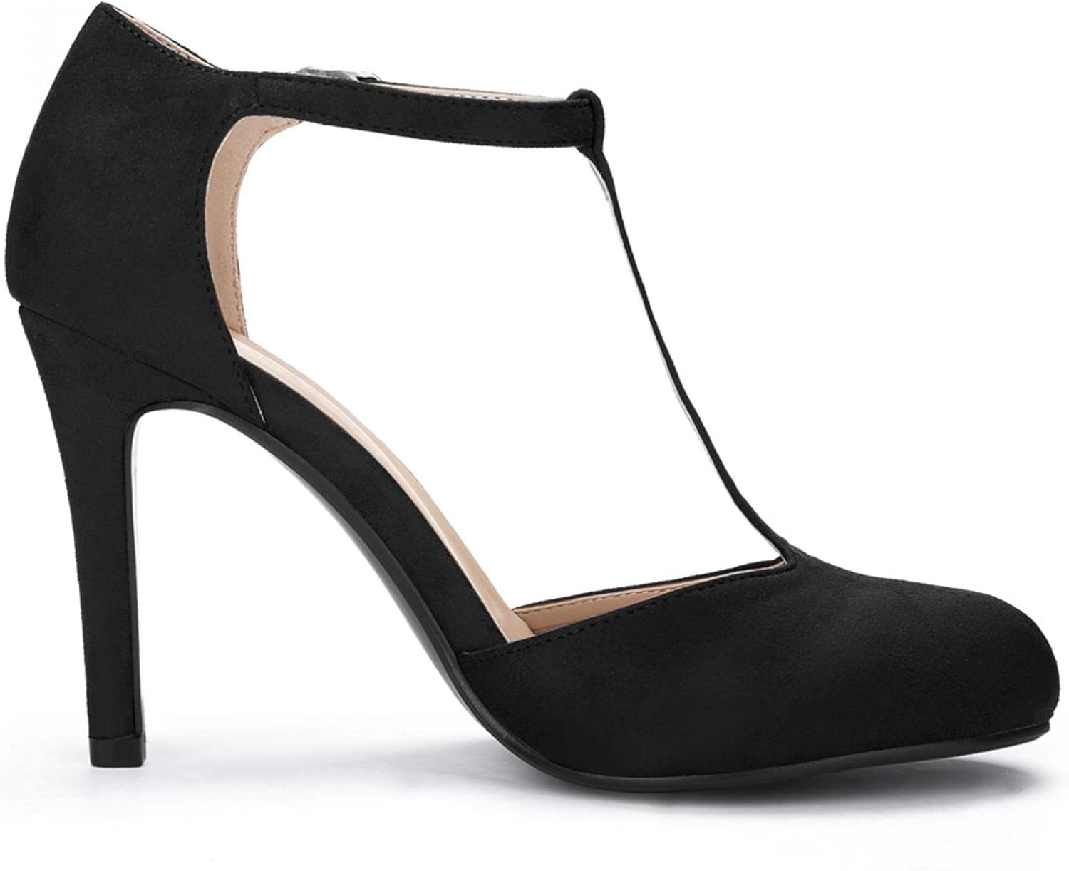 Perphy Mary Janes Pumps T-Strap Ankle Strap Stiletto Heels for Women - Image 6