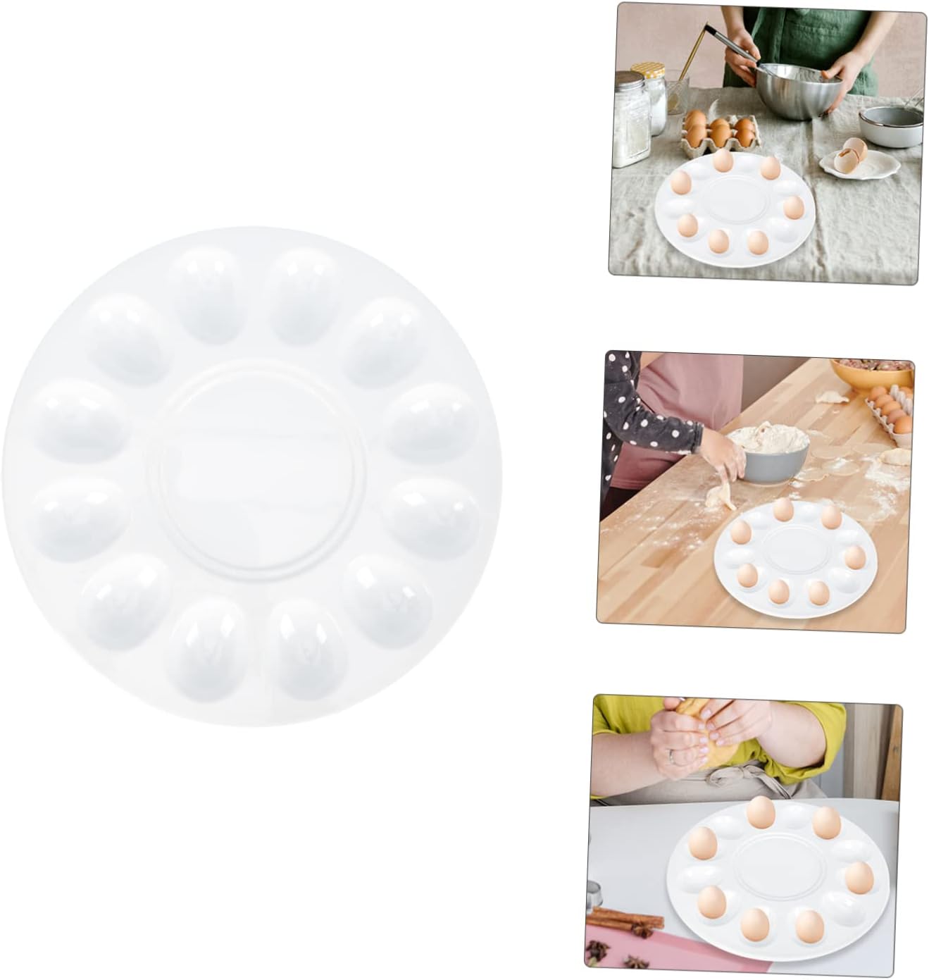 Deviled Egg Tray Premium Egg Storage Holder for Refrigerator Durable Design for Parties Easter Celebrations and Home Use Neatly Organizes Eggs