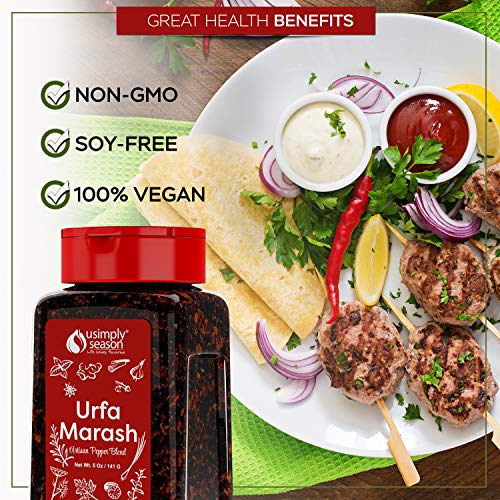 Usimplyseason Red Pepper Flakes (Urfa Marash, 5 Ounce) #TOP3
