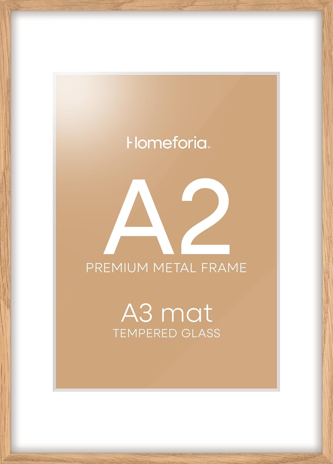 Homeforia A2 Oak Picture Frame