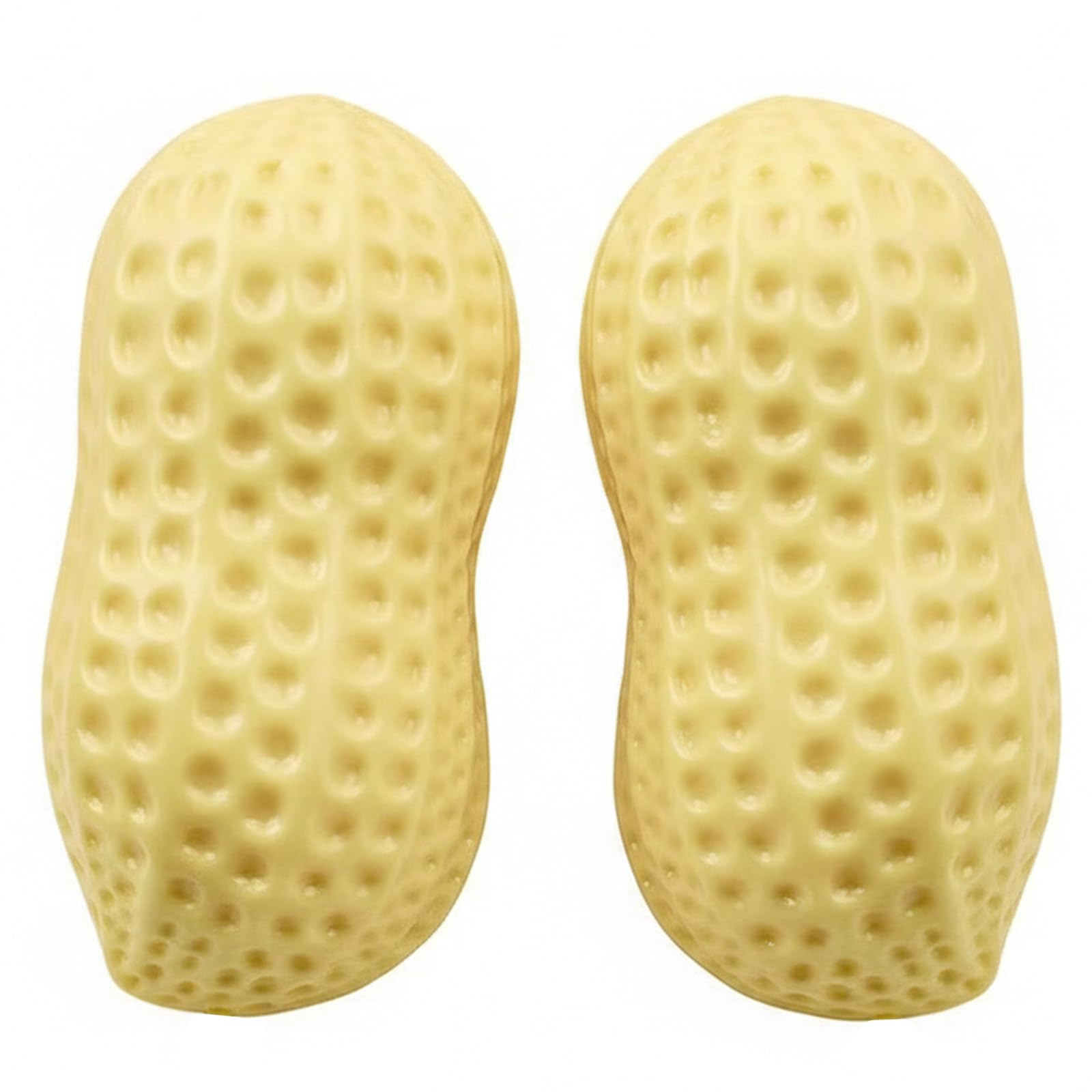 Squish Toy 2pcs Peanut Squish Sensory Fidget Toys Slow-Rising Squeeze for Stress Relief Yellow Food-Inspired