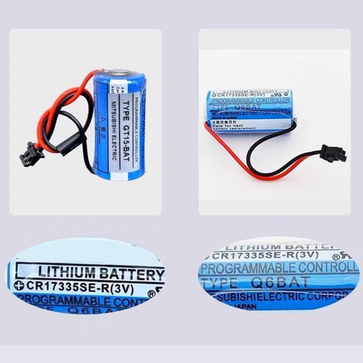 5-Pack Q6BAT CR17335SE-R 3V Lithium Battery for QNS System CR17335SE-R Battery, 1800mah