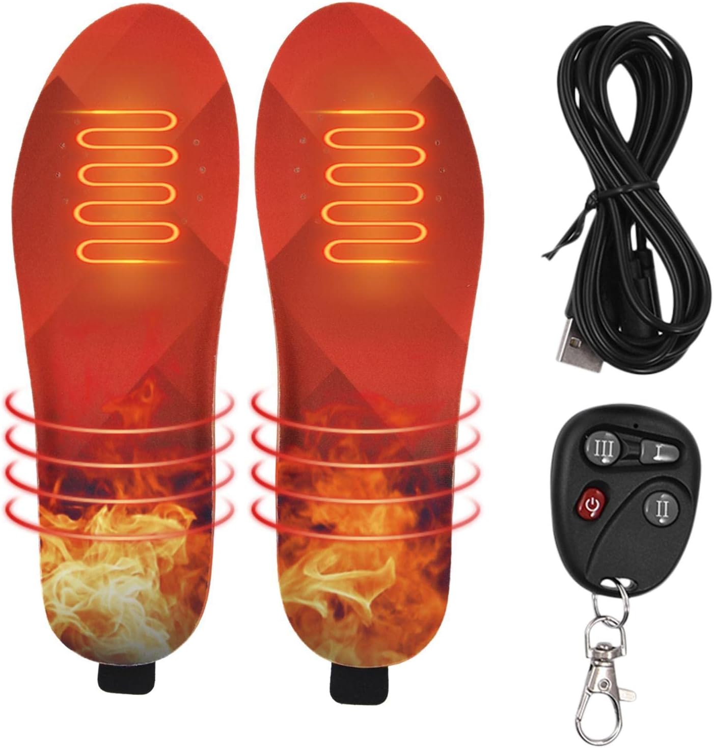 SAEYZ 電熱インソール 中敷き ヒートインソール 発熱インソール 足元ヒーター ホットインソール 足温器 足冷え対策 足用ヒータ