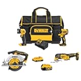 20V MAX* Brushless 4-Tool Combo Kit with Medium Site-Ready Storage (DCKSS400D1M1)