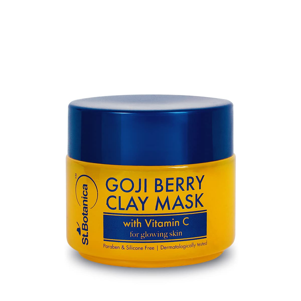 St.BotanicaGoji Berry Vitamin C Clay Mask, 100gm with Goji Berry, Niacinamide & Dragonfruit for Clear & Glowing Skin | Tightens Pores | For Oily & Dry Skin | No Parabens | Cruelty Free & Vegan