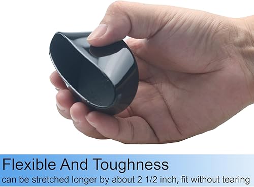 Miniatura 3 de Acocony Tapón de goma de 2 12 pulgadas, redondo, 2.5 pulgadas, tapas de goma de PVC, protector flexible de plástico para agujeros redondos, color