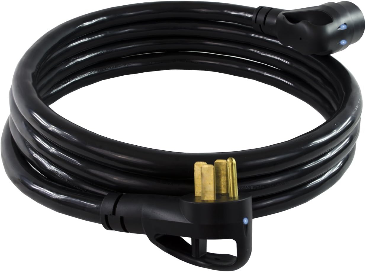 Conntek 14306 RV 30-Foot 50 Amp 6/3 + 8/1 RV Extension Cord