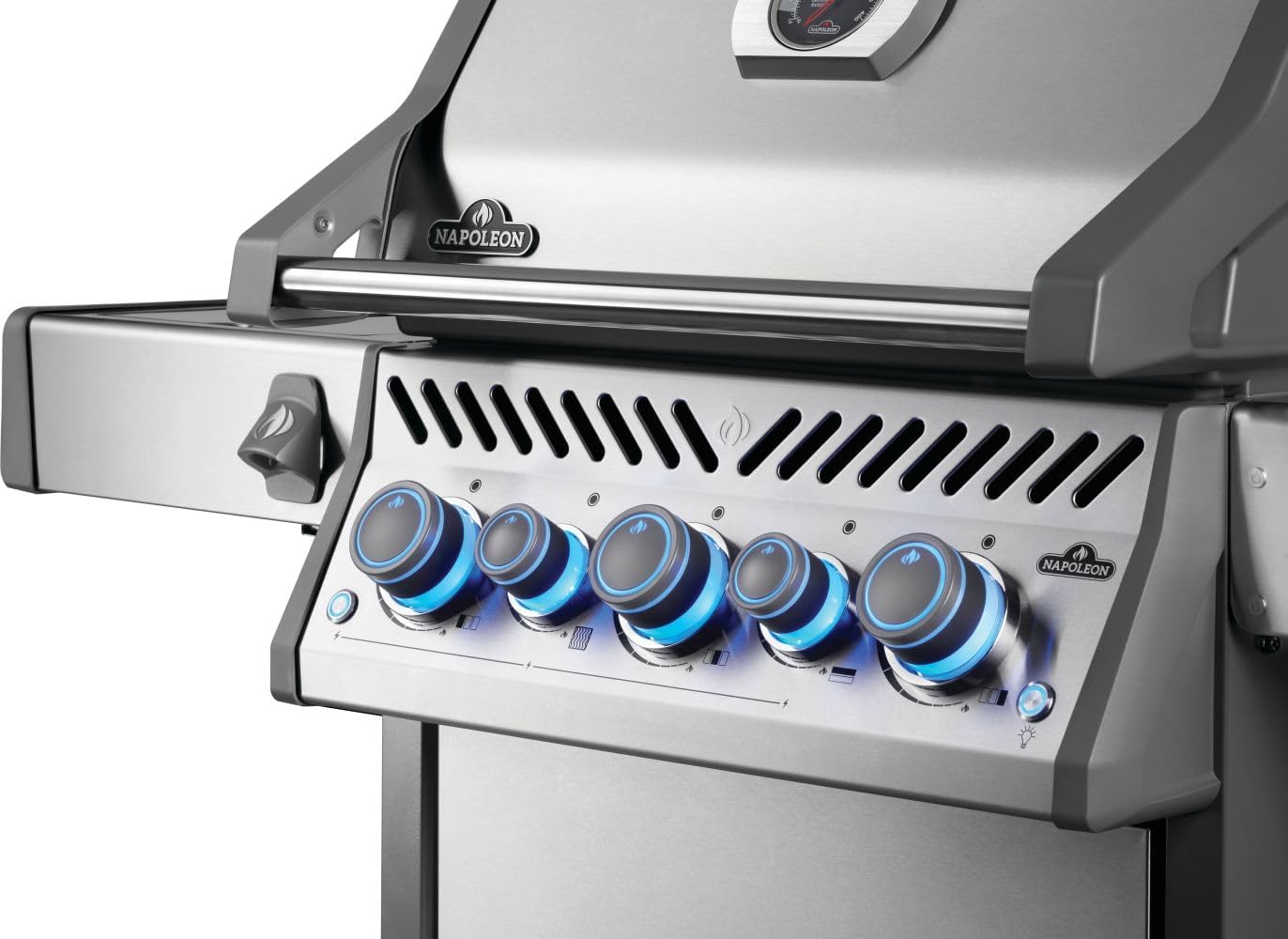 Napoleon Rogue PRO-S 425 Natural Gas Grill with Infrared Side and Rear Burners, Stainless Steel, Durable 5-Burner Precision Cooking