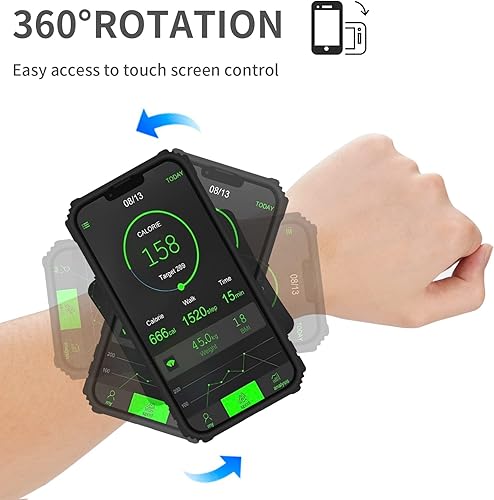 Miniatura 6 de Asuwish Funda de teléfono para Samsung Galaxy A32 5G 2021 de 6.5 pulgadas, funda de 360 , banda de brazo para correr, soporte delgado, híbrido,