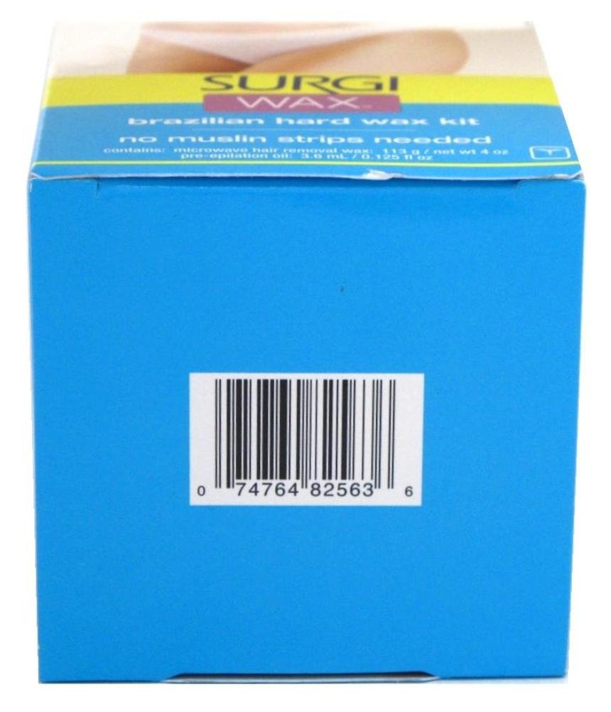 Surgiwax Brazilian Hard Wax Kit for Private Parts, 4 oz, 6 Pack