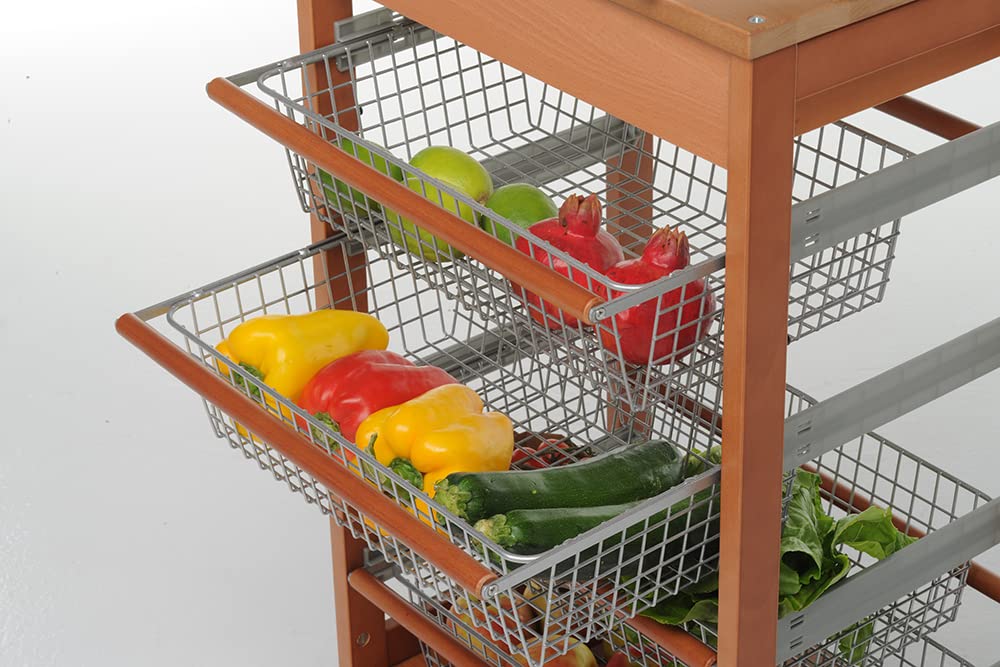 Foppapedretti ilVerduriere Carrello per Cucina, Noce