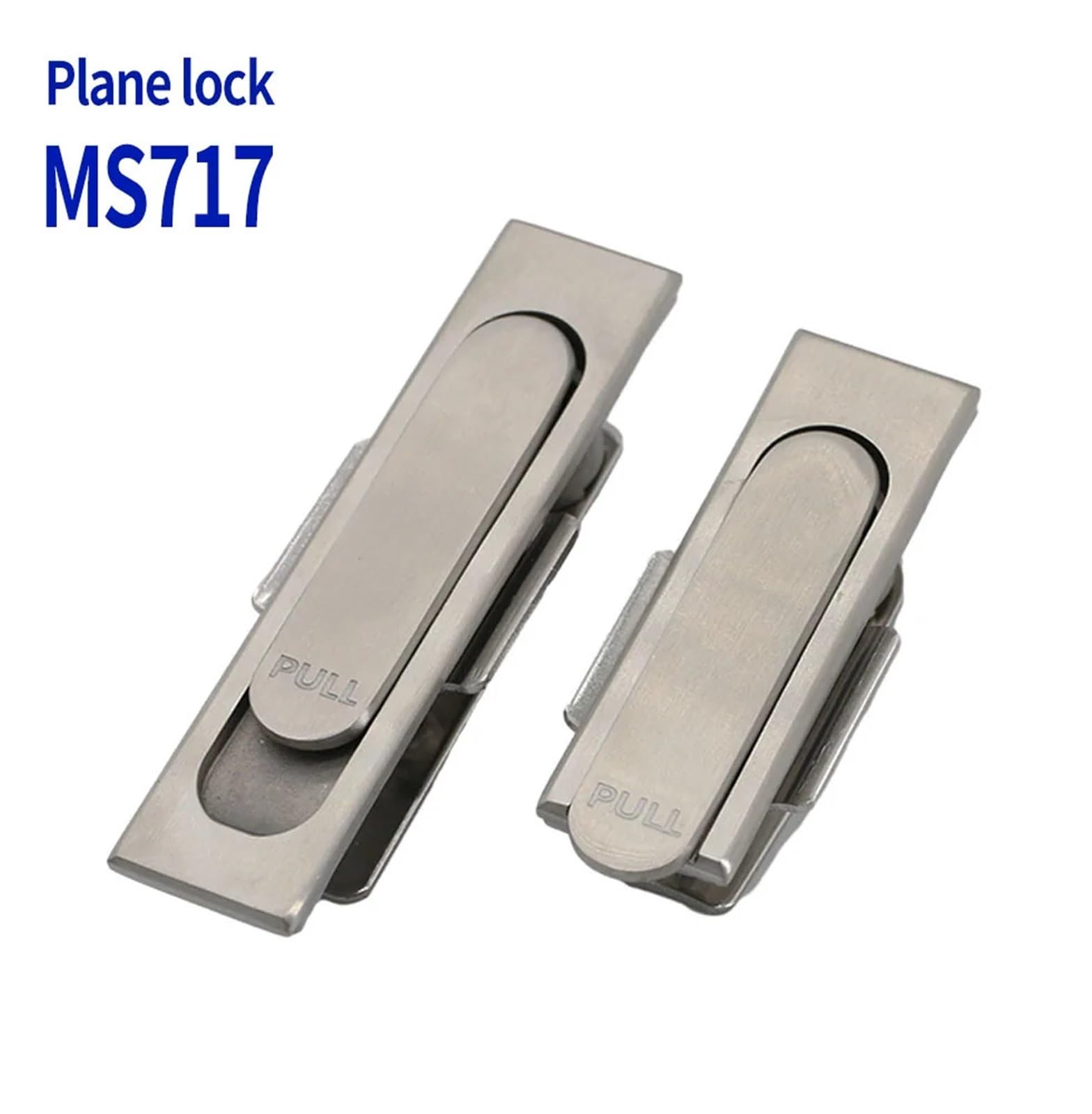MS380 Switchgear Door Lock 304 Stainless Steel MS717-1-2 Flat Lock Distribution Box Lock 1Pcs(MS717-1)