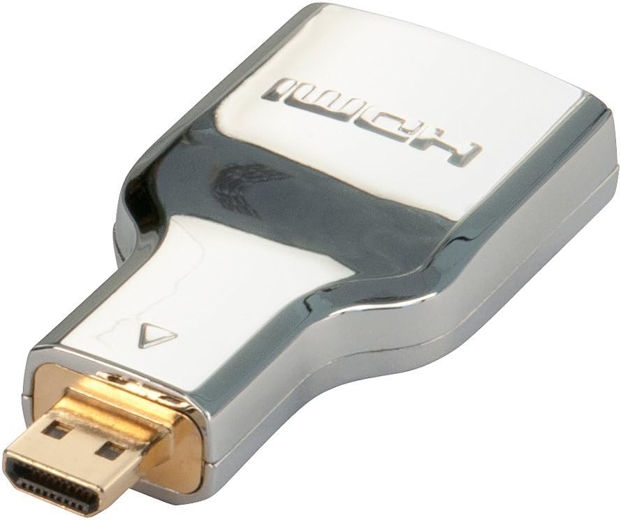 LINDY CROMO HDMI Female to Micro HDMI Male Adapter, Black - Image 3