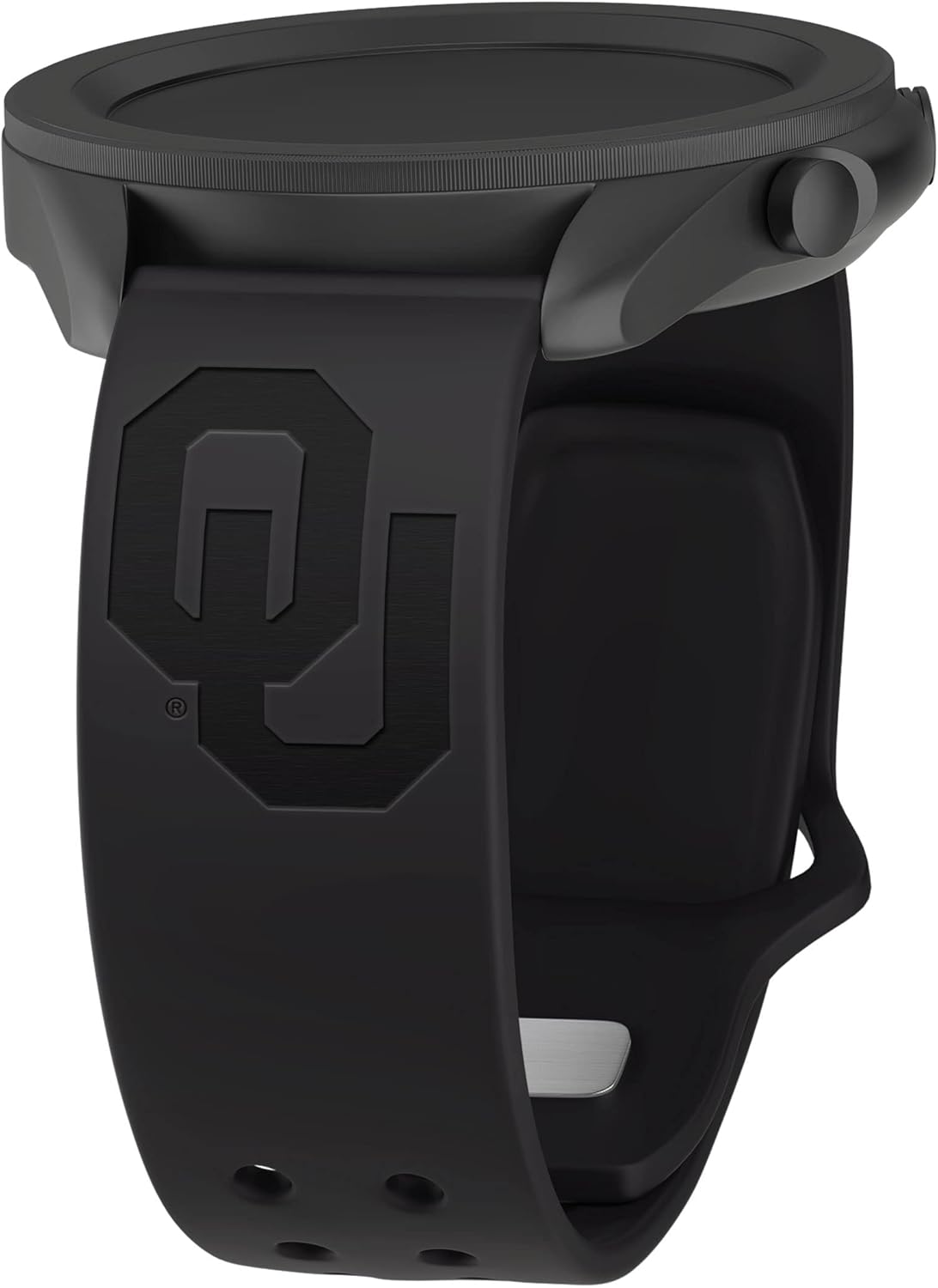 Affinity Bands Oklahoma Sooners Engraved Silicone Sport Band Compatible with Samsung, Garmin, Fossil, and More