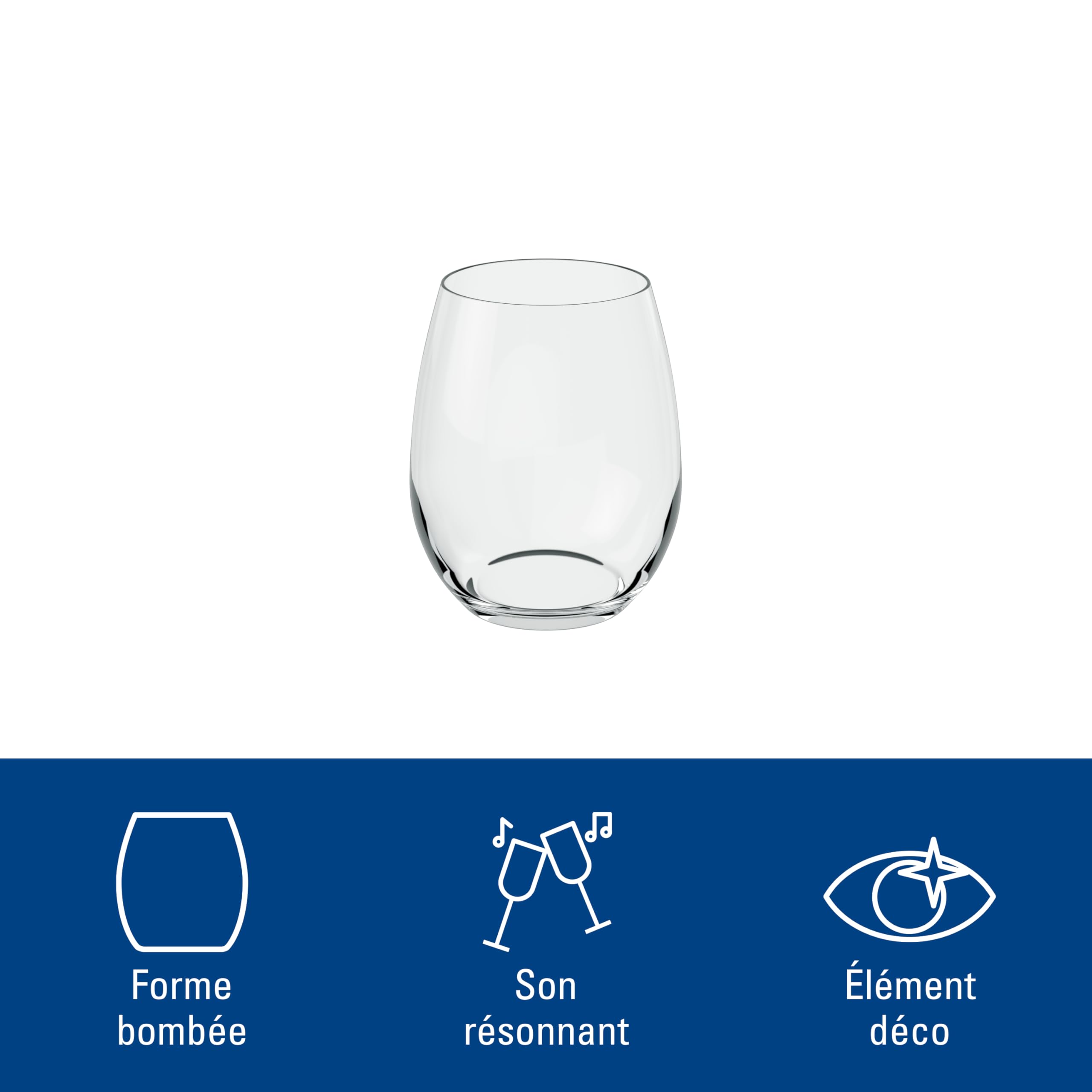 Villeroy & Boch - Entree Ensemble de Verres à Eau Set 4 Pièces Transparent, Garanti Lave-Vaisselle, Gobelet à Eau, Verre à Jus et Soda, Verre à Boire, Service de Verres, Cristallin