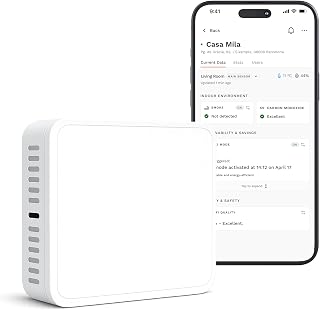 Smoke & CO Detector – Dual Smoke and Carbon Monoxide Sensor | Compact Smoke Alarm & CO Monitor for Homes, Offices & Rentals