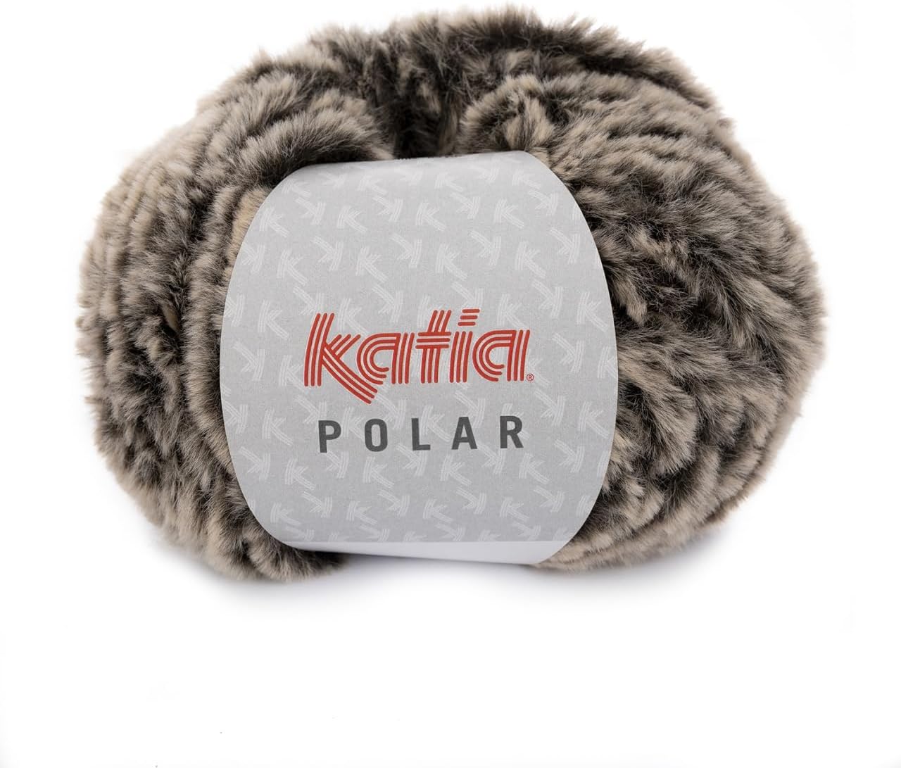 Katia Polar Colour 86 – Visón, 100 g Fluffy Wool for Knitting and Crocheting, Wool Fur Look