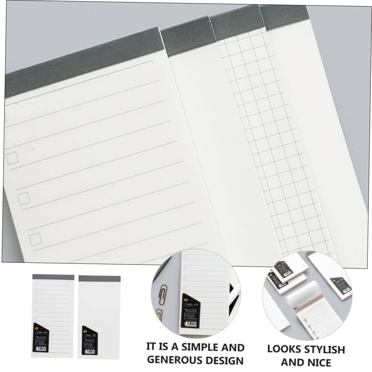 Beatifufu Practical Notepad Set 4pcs Mini Pocket Notebooks with Blank and Lined Pages Creative Study Office Stationery for School and Work