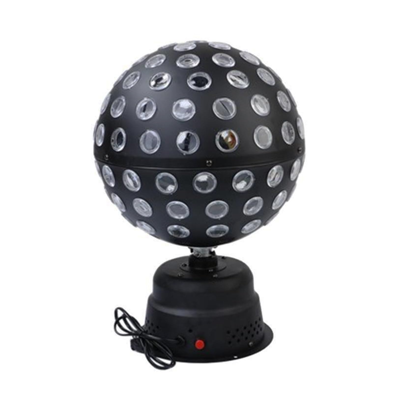 Światła Sceniczne, 9-kolorowe światło sceniczne Magic Ball Sterowane głosem LED KTV Bar Prywatny pokój RGB Obrotowe Flash Light Family Party(With Remote)