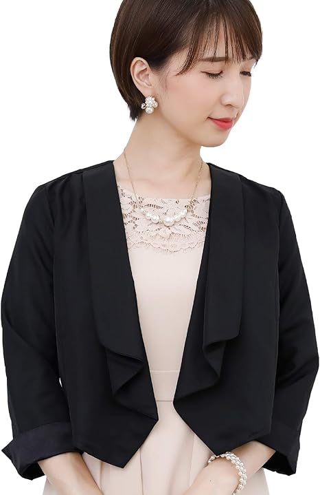 Amazon プールヴー ボレロ ジャケット 結婚式 二次会 レディース カーディガン ボレロ 通販