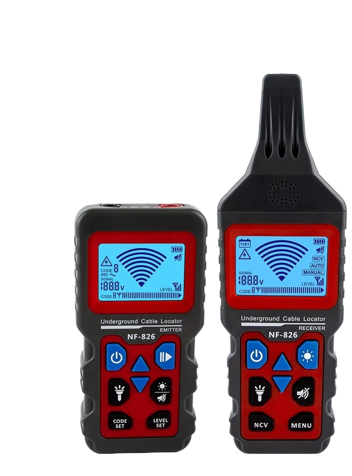 Localizzatore di cavi ad alta tensione NF-826, localizzatore telefonici portatili Target Tubi, Cavi
