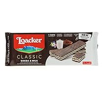 Loacker Classic Cacao&Milk, Fragranti Strati di Wafer al Cacao Pregiato Farciti con Deliziosa Crema al Latte, 1 Confezione da 175g