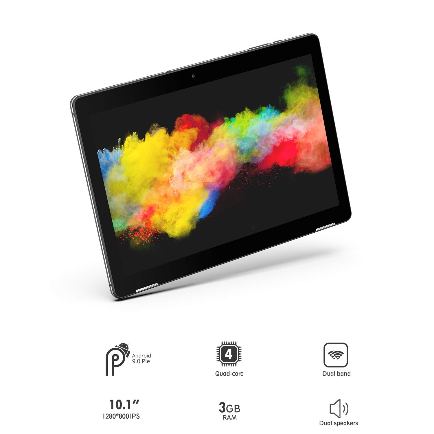 Winnovo T10 Tablet, 10 inch Android 9.0 with 5G WiFi 3GB RAM 32GB