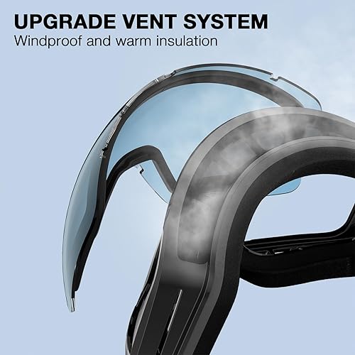 Miniatura 5 de DBIO Ski Goggles Magnetic Lens - Frameless, UV Protection Anti fog OTG SnowSnowboard Goggles for Men Women Adult Youth