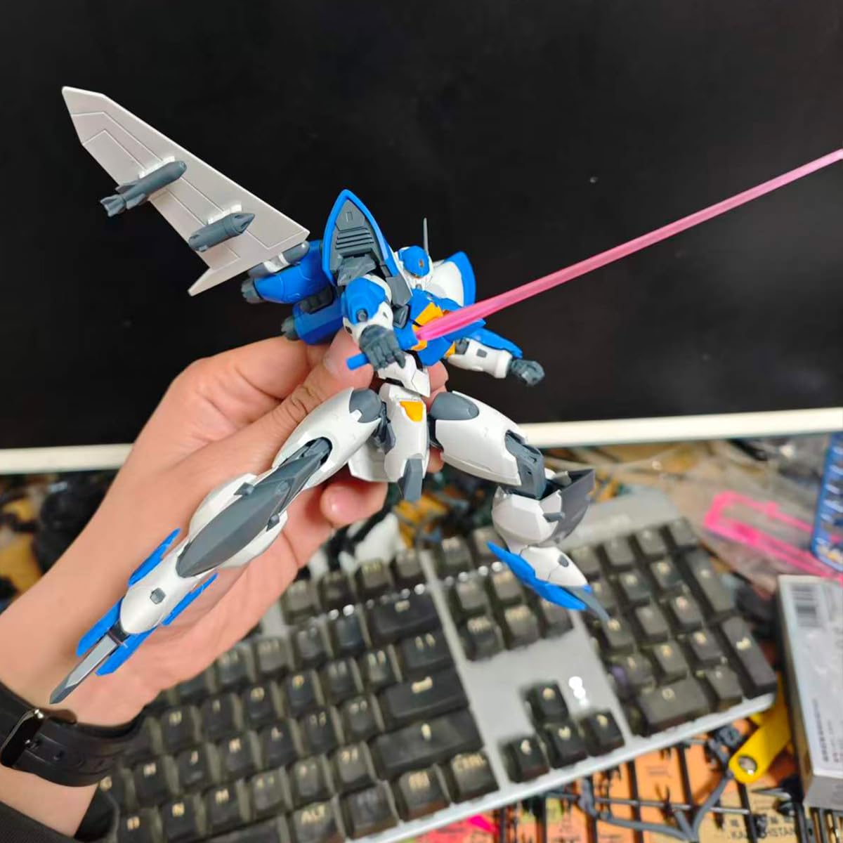 HiPlay Sheik Mainland Ultra Action Trooper OCR-122 Yunque (Lerche) Blau Weiß Farbe 1/144 Maßstab Mecha Bausatz Modellbausätze
