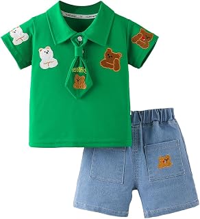 Hopscotch Boys Short Sleeves Green Animal Print Short Set Price In India
